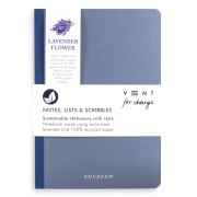 Vent For Change Notitieboek Sucseed A5 - Lavendel Notitieboek in A5-formaat met kaft van lavendelbloesems